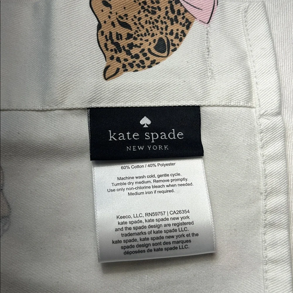 Kate Spade Leopard Head Toss Shower Curtain
